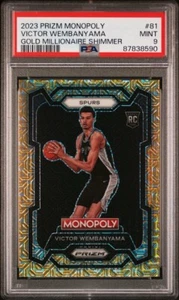 2023-24 Panini Prizm Monopoly Victor Wembanyama GOLD Millionaire Shimmer /500 - Bild 1 von 4