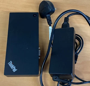 Lenovo USB-C Dock 40A9 90W - Dual FHD Monitor for 2 x DP VGA T470 T480 X270 X280 - Picture 1 of 3