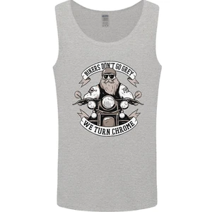 Motero Dont Go Gris Moto Motocicleta Hombre Camiseta sin Mangas - Imagen 1 de 37