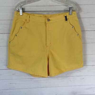 Pantalones Cortos De Colección Rockies Para Mujer Cintura Alta Bareback Denim Talla 13 Amarillo Algodón 32x4 Foto 1 de 4