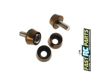 Gunmetal Aluminum 3mm Conical Washers (4) CW38401 - Picture 1 of 1