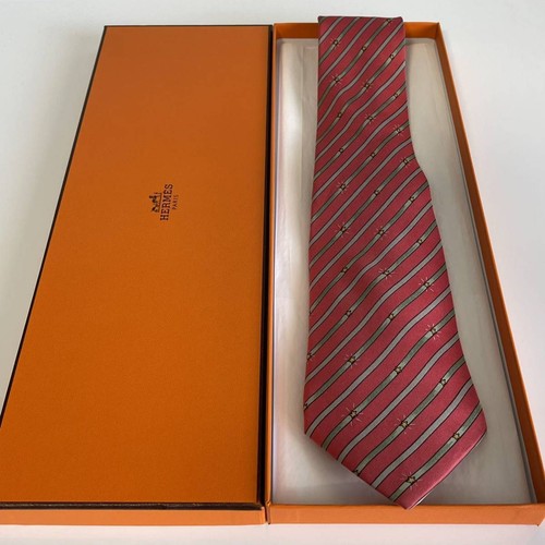 HERMÈS Cravatta uomo HERMES Francia vera seta cravatta abito classico lusso multicolore T350