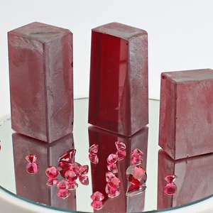 Rough Light Ruby Nano Crystal Gem Heat Resistant Raw Faceting Grade Stone (RL) - Picture 1 of 7