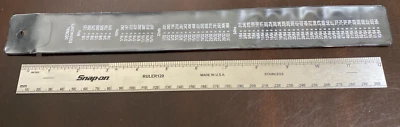 Snap On Ruler 120 us/metric Steel Ruler with Case Metal 12 inch - Image 1 of 4