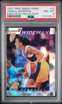 1997 Pinnacle WNBA Executive Collection PSA 8 Jamila Wideman Los Angeles Sparks  - Image 1 of 2