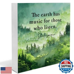 Dumyum Spring Home Decor Spring Decorations the Earth Has Music for Those Who - Picture 1 of 5