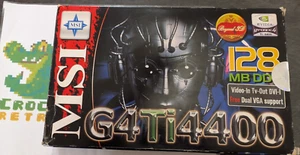 MSI GeForce4 Ti 4400 128Mb AGP avec sa boîte Rare !!! - Foto 1 di 24