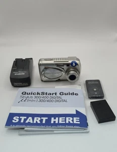 Olympus Mju 300 3.2MP Compact Digital Camera Silver Charger, Battery. - Picture 1 of 3