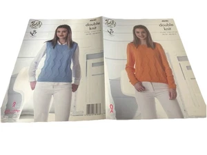 King Cole Knitting Pattern 4840 Double Knit 71/76-112/117cm. Slipover & Sweater - Picture 1 of 3