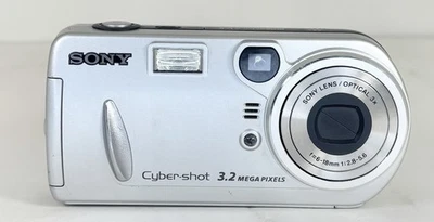 Sony CyberShot DSC-P72 3.2MP Digital Camera – 3x Zoom – Tested - Working - Image 1 of 4