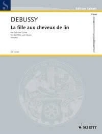 Filla Aux Cheveux De Lin Claude Debussy Book [Softcover] Flute and Piano Schott - Image 1 of 3