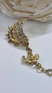 Kirks Folly Moon and Sun single Earring VGC - Picture 1 of 9