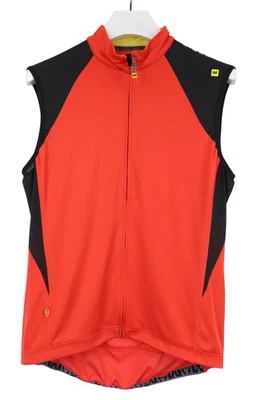 Mavic Ride Better T-Shirt Herren XL Windfest Fahrrad Weste Reißverschluss Orange - Изображение 1 из 4