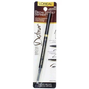 L'Oreal Paris Brow Stylist Definer Eyebrow Pencil, Dark Brunette 390, 0.003 oz - Picture 1 of 2