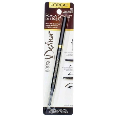 L'Oreal Paris Brow Stylist Definer Eyebrow Pencil, Dark Brunette 390, 0.003 oz - Image 1 of 2