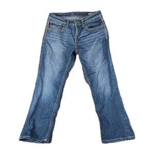 BKE Jake Straight Leg Jeans Blue Mens 33x30 Dark Wash Cotton Denim - Picture 1 of 13