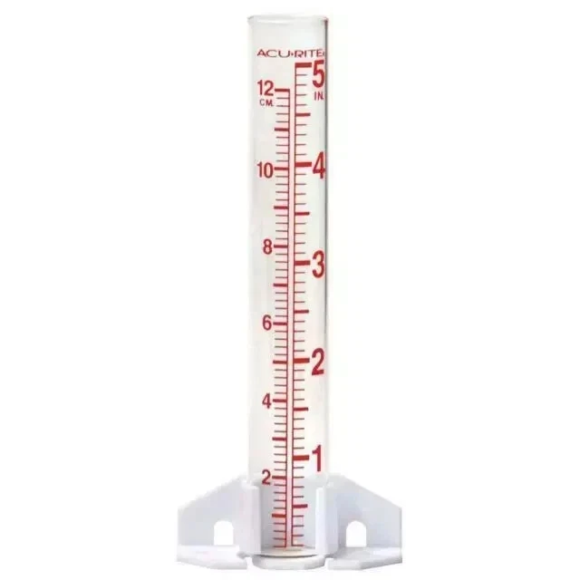 Pluviómetro de vidrio AcuRite de 5 pulgadas de capacidad - transparente Foto 1 de 1