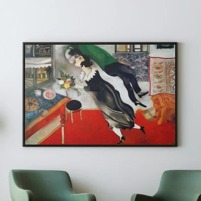 Arte de pared en lienzo/póster The Birthday de Marc Chagall Foto 1 de 2