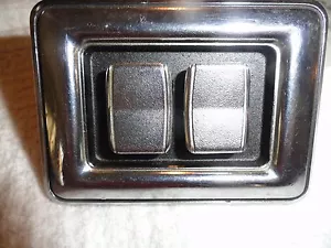 1968 & UP MOPAR B/C BODY DOUBLE CHROME POWER WINDOW SWITCH 5 PRONG #2926119GOOD - Picture 1 of 6