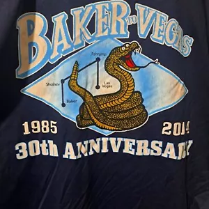 Baker to Vegas XXX Long Sleeve T-Shirt Endurance Run Marathon Race Las Runners - Picture 1 of 4