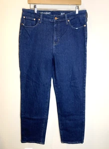 J. Crew Jeans Womens 32T Blue 35X28 Classic Straight Dark Wash Denim Cropped - Picture 1 of 11