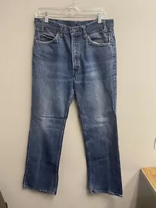 Jeans vintage LEVIS 517 naranja-tab corte bootcut 31x29 (34x31) descoloridos usados en rancho 20517 - Imagen 1 de 9