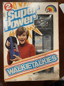 LJN Super Power Walkie Talkies Toy New In The Original Box Hong Kong Vintage - Picture 1 of 11
