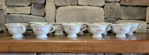 Lot of 10 FAVOLINA-KAROLINA Sheraton Rose Cups 3607 Made in Poland Discontinued - Picture 1 of 7