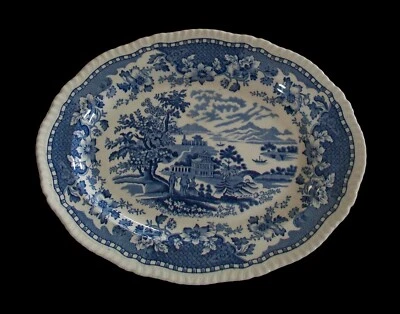 WOOD'S - 'Seaforth' - синий 12" передачи украшенное блюдо - Великобритания - около 1931 - Изображение 1 из 4