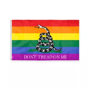 Tread on Me Flagge - doppelseitig bedruckt - Messingtüllen - verblassensichere Farben - Bild 1 von 16