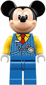 LEGO Mickey Mouse - Blue Vest Train Conductor Minifigure Disney 43212 NEW dis085 - Picture 1 of 2