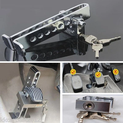 Car Anti-Theft Device StainlessSteel Clutch Lock Brake Strong Security Lock Tool