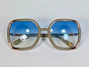 Modern circa 2013 DVF Diane Von Furstenberg RARE sample Large lens sunglasses - Picture 1 of 9