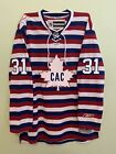 Carey Price Montreal Canadiens Barberpole Centennial Jersey Reebok XXL