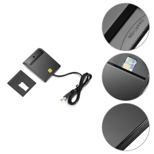 USB Sim Smart Card Reader Fit Bank Card IC/ID Emv Tf Access Compatible W/windows - Picture 1 of 11