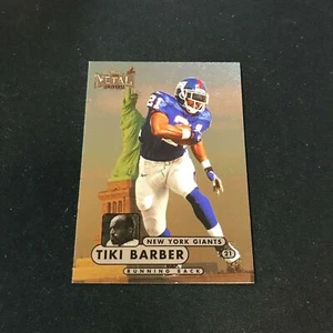 1998 Metal Universe TIKI BARBER UVA Cavaliers #129 New York Giants *JY30 - Picture 1 of 2