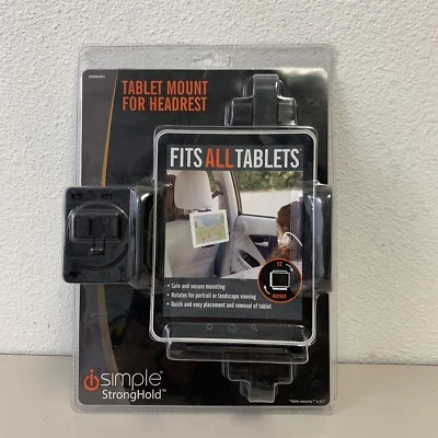 iSIMPLE ISSH6501 StrongHold Universal Tablet Headrest Car Mount 7" to 10.2" iPad - Image 1 of 2