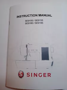 Singer SE9180 Bedienungsanleitung für Nähmaschine (Reproduktion) - Bild 1 von 13