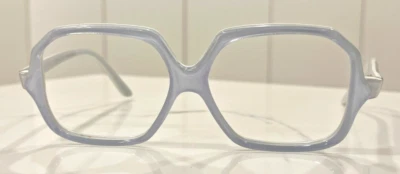 Vintage Woman's  Eyeglasses Pierre Cardin Grey white plastic Large - Image 1 of 4
