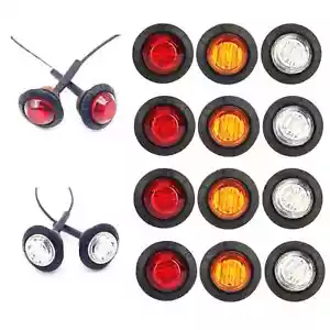 Luces Ojo de Halcón Impermeables Montadas Camión Luces Laterales LED Pequeñas Luces Redondas - Imagen 1 de 18