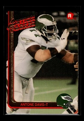 1991 Action Packed Rookies #19 Antone Davis RC (EX)(FTB) - Image 1 of 2