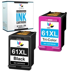 2-pak kompatybilnych z CMYi wkładów atramentowych 61XL do HP ENVY 4505 4506 4507 4509 5530 - Zdjęcie 1 z 7