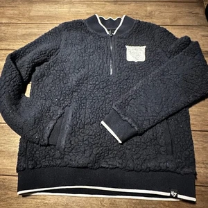 Women's New York Rangers Sherpa Quarter Zip Pullover Jacket Small - Picture 1 of 5