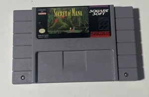 Secret Of Mana SNES Super Nintendo Game Only Tested See Pics - Picture 1 of 5