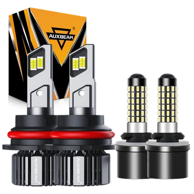 AUXBEAM For Dodge Dakota Durango 1998-2000 White LED Headlights / Fog Lights Kit - Изображение 1 из 4