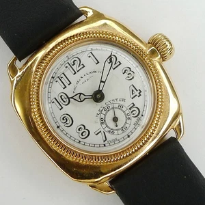 ROLEX Oyster Damen Armbanduhr - Kanalschimmer in 9ct Gold  extrem selten  1920er - Bild 1 von 16
