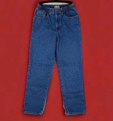 L.L.Bean Womens 4 REG Warm Flannel Lined Jeans Original Fit Relaxed Blue Denim - Image 1 of 4