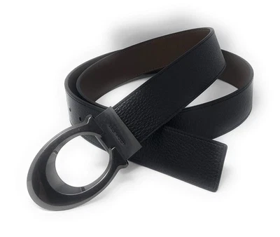 NEW Coach 91305 Men's Leather Buckle Cut To Size Belt Black - image 1 of 4