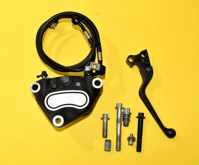 00-07 HARLEY DAVIDSON DYNA LOW RIDER FXDL FRONT BRAKE CALIPER /W BRAKE LINE OEM - Image 1 of 4