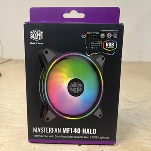 Cooler Master MasterFan MF140 Halo Fan, Duo-Ring ARGB Customizable Lighting, 1 - Afbeelding 1 van 5